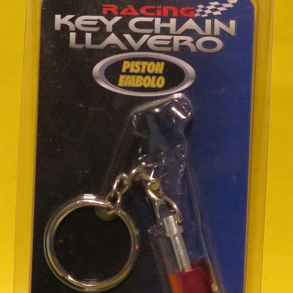 NWT RACING PISTON KEY CHAIN